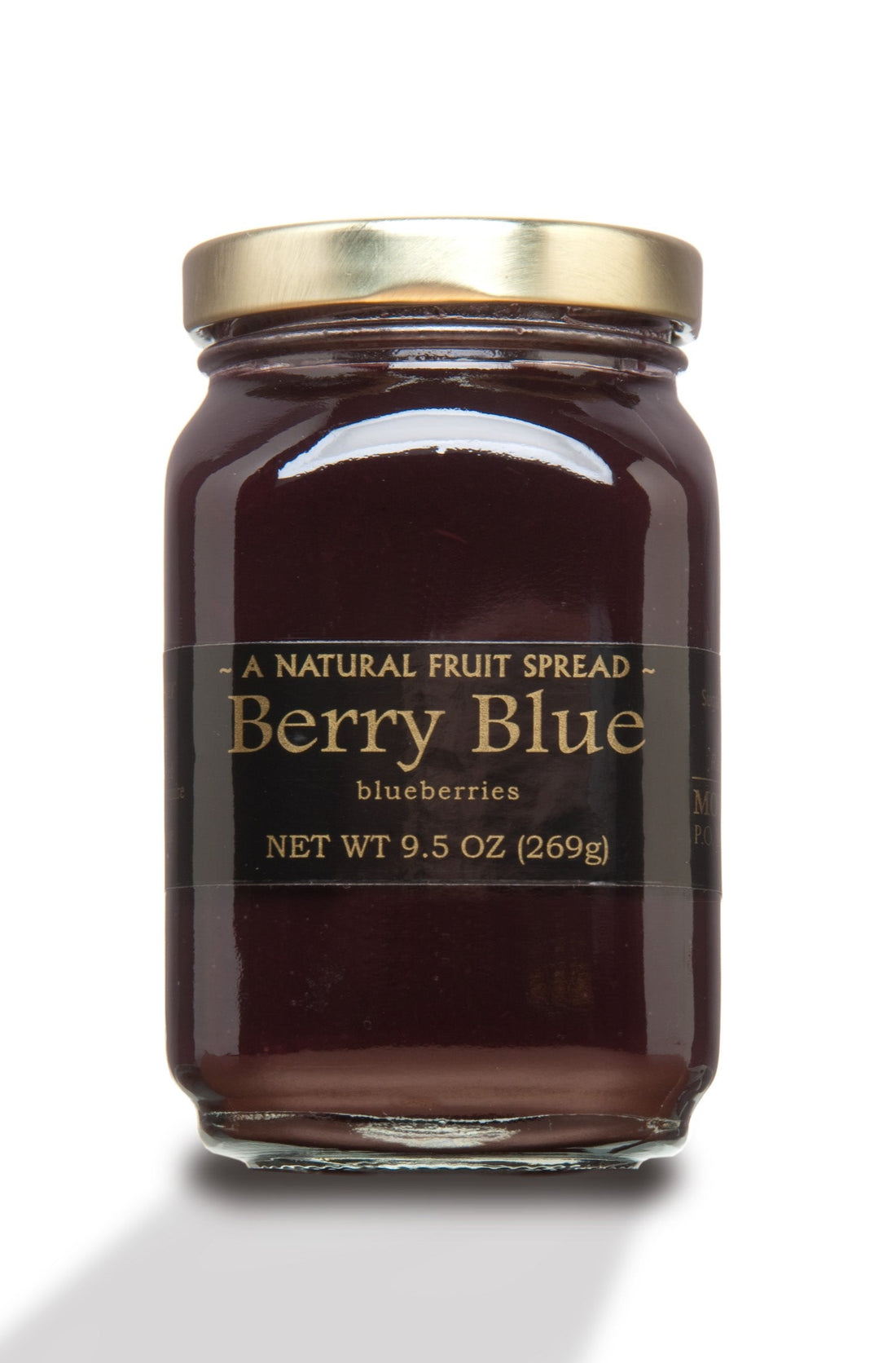 Mountain Fruit Company Berry Blue - Blueberry Fruit Spread/Jam 4-12 Jars Free Shipping!