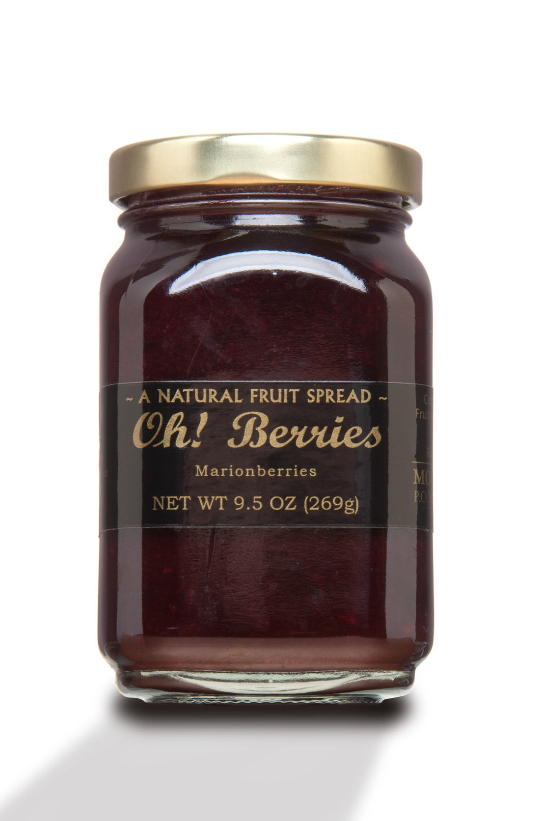 Mountain Fruit Company Oh! Berries - 4- 12 Jars Free Shipping! Pacific Marionberry (variety of blackberry) Fruit Spread/Jam