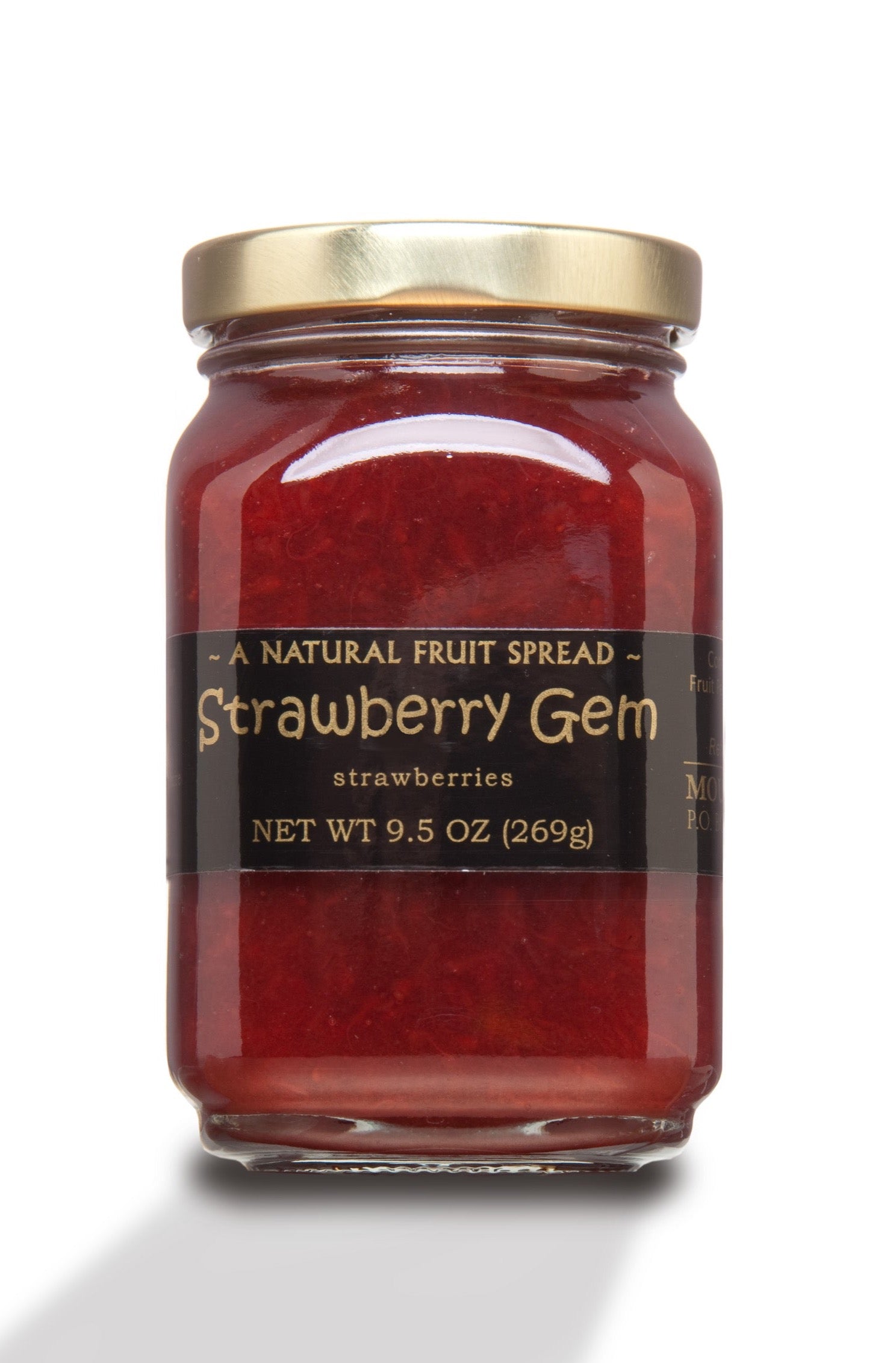 Mountain Fruit Company Strawberry Gem - Strawberry Fruit Spread/Jam 4-12 Jars Free Shipping!