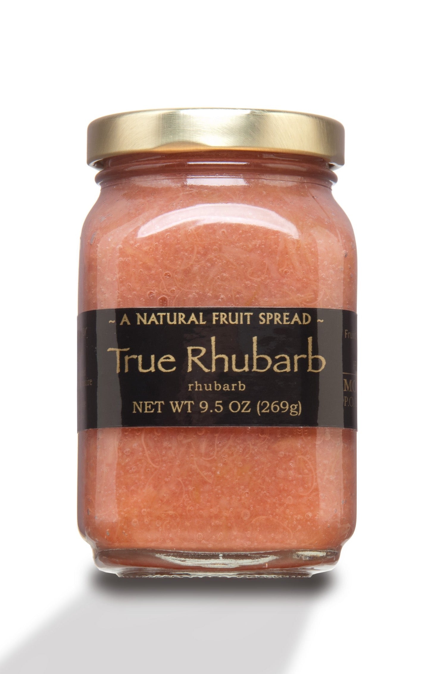 Mountain Fruit Company True Rhubarb - Plain Rhubarb Fruit Spread/Jam 4-12 Jars Free Shipping!