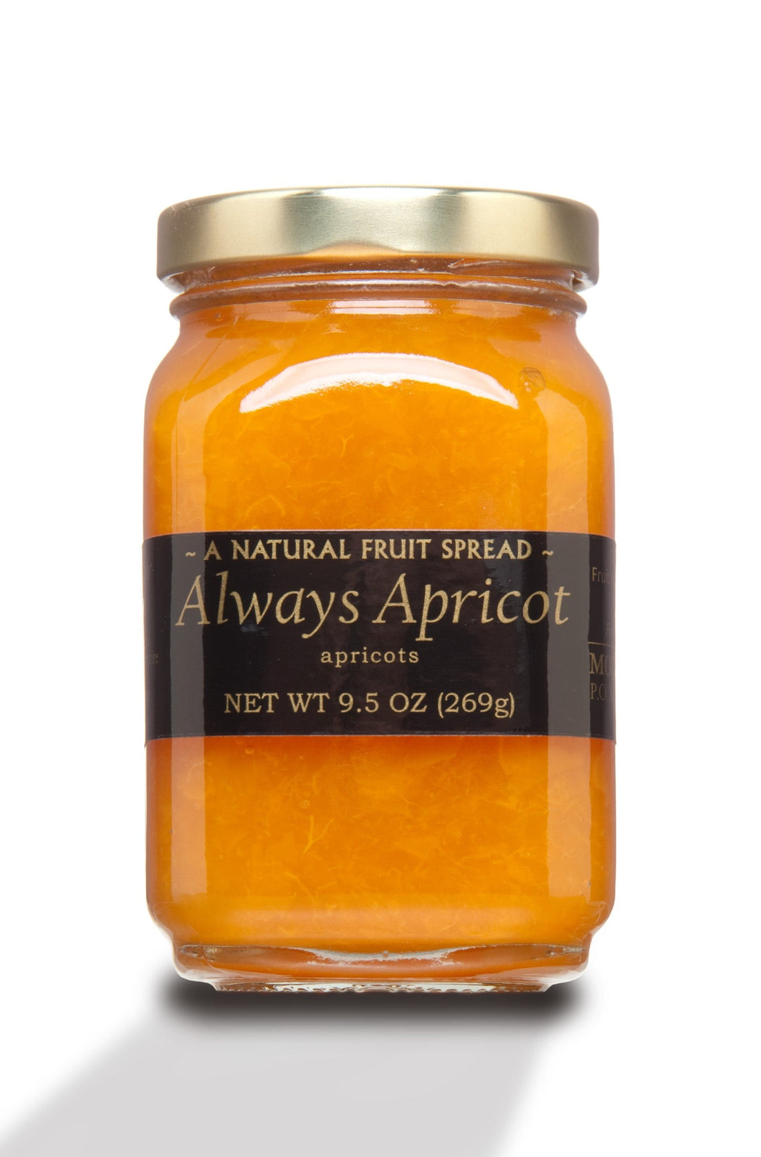 Mountain Fruit Company Always Apricot -4-12 Jars Free Shipping! -Very, very low added sugar Apricot Spread/Jam