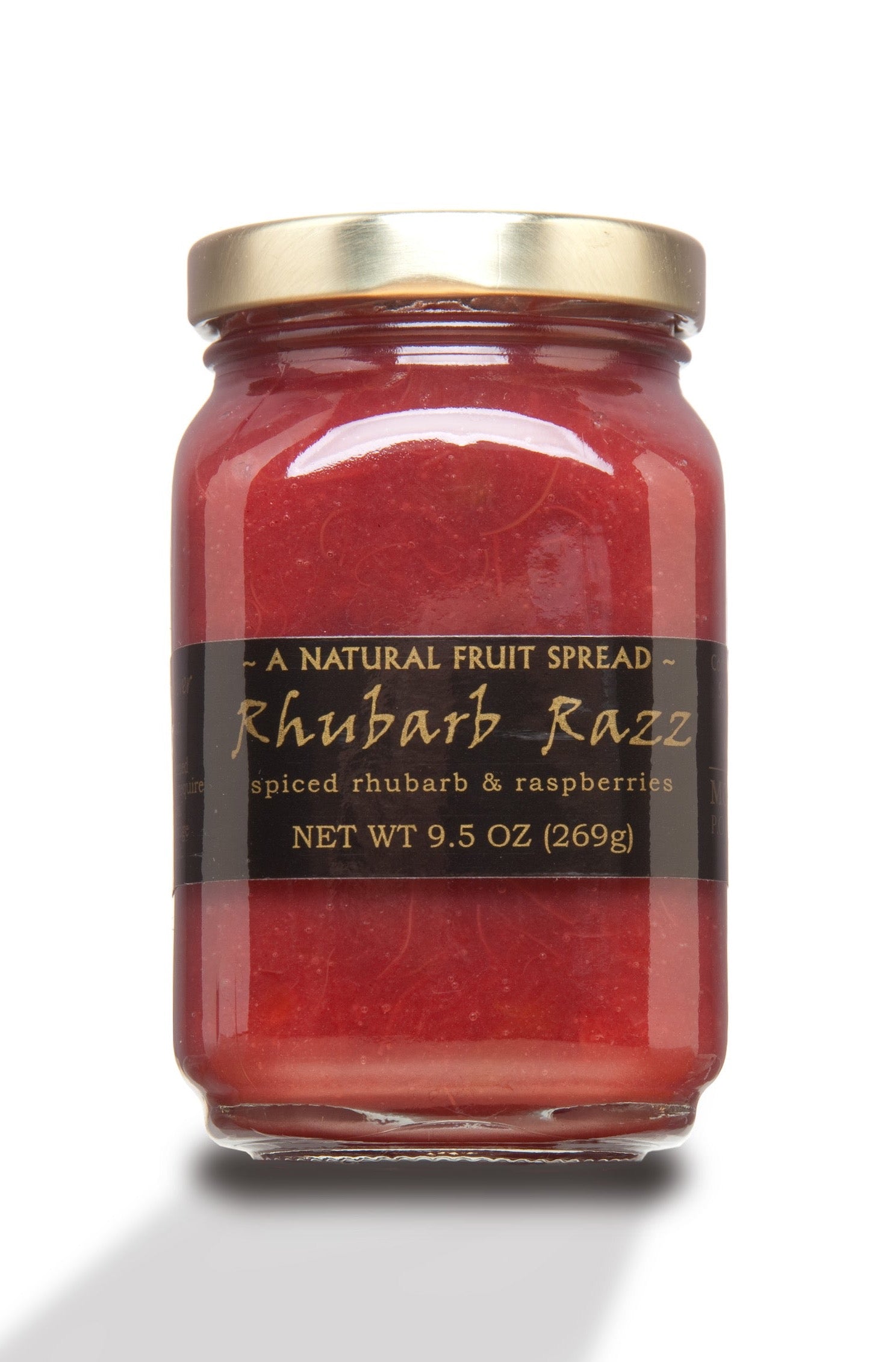 Mountain Fruit Company Rhubarb Razz - Rhubarb Raspberry Fruit Spread/Jam 4-12 Jars Free Shipping!
