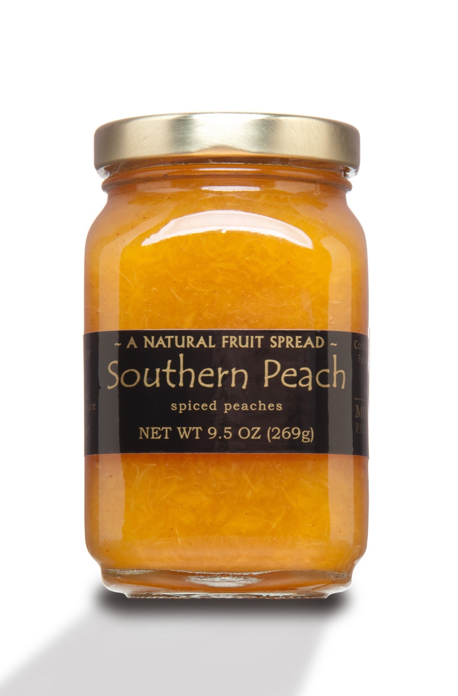 Mountain Fruit Company Southern Peach -4-12 Jars Free Shipping! Peach Fruit Spread/Jam spiced with a very small dash of Cinnamon